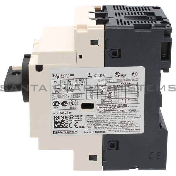 Telemecanique GV2P21 TeSys GV2 - Motor circuit breaker - thermal-magnetic - 17?23 A Product Image