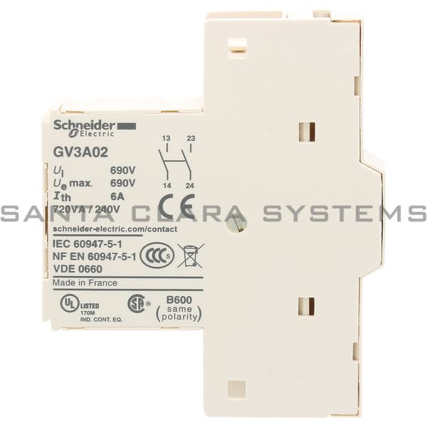 Telemecanique GV3A02 Auxiliary Contact Product Image