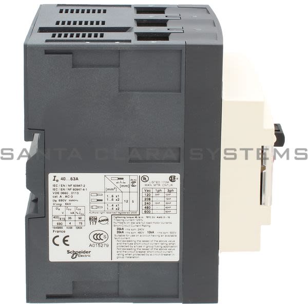 Telemecanique GV3ME63 Manual Starter Product Image