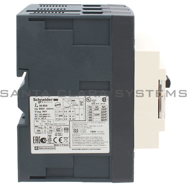 Telemecanique GV3ME80 Manual Starter Product Image