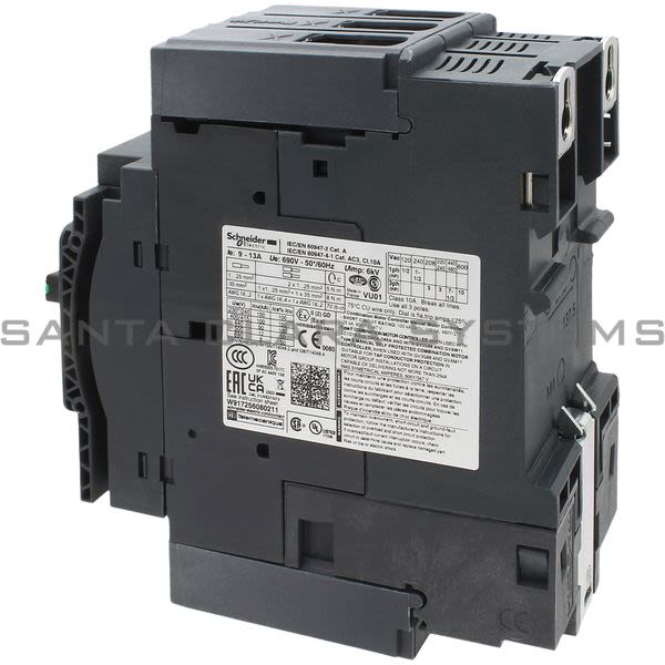 Telemecanique GV3P13 TeSys GV3 - Circuit breaker - thermal-magnetic - 9?13A - EverLink BTR connectors Product Image