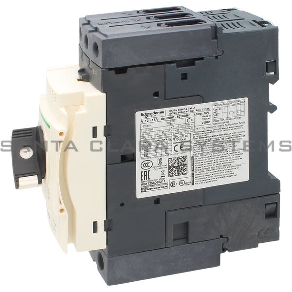 Telemecanique GV3P18 TeSys GV3-Circuit breaker-thermal-magnetic - 12?18A - EverLink BTR connectors Product Image