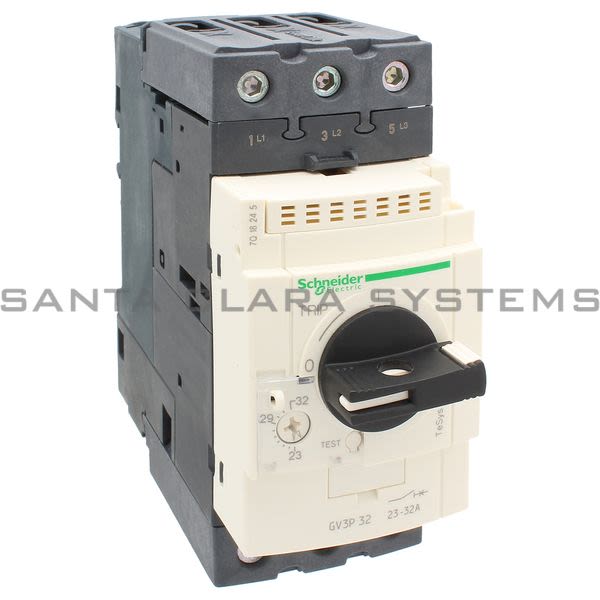 Telemecanique GV3P32 TeSys GV3-Circuit breaker-thermal-magnetic - 23?32A - EverLink BTR connectors Product Image