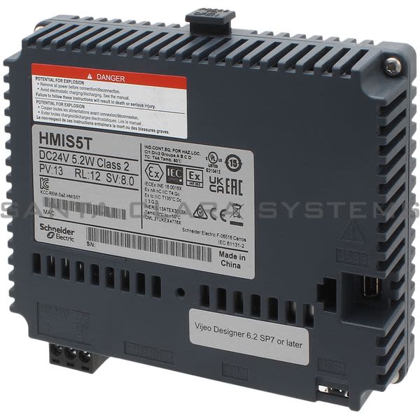 Telemecanique HMIS5T STU Rear Module - dark grey - width 118 mm - depth 40.1 mm Product Image