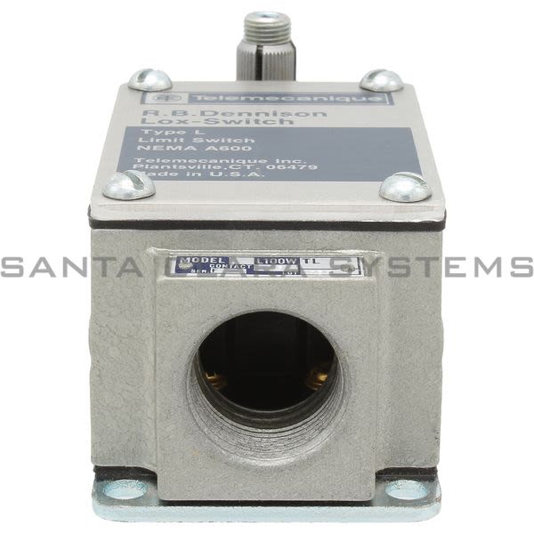 Telemecanique L100WTL2M13 LIMIT SWITCH 600V 10AMP TYPE L +OPTIONS Product Image
