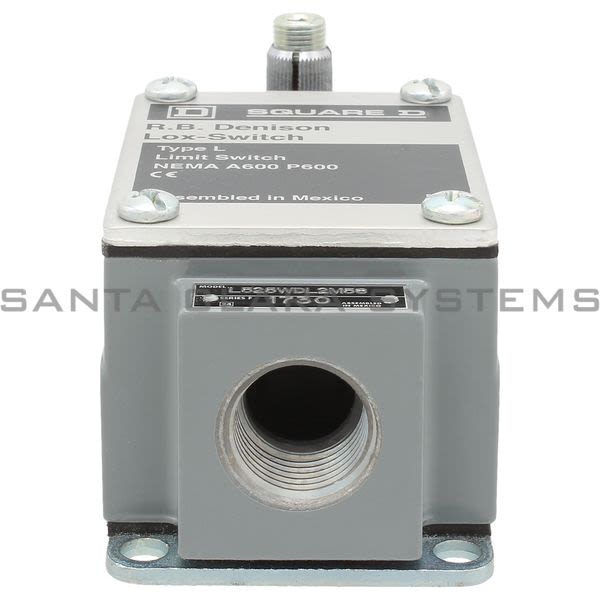 Telemecanique L525WDL2M58 LIMIT SWITCH 600V 12AMP TYPE L +OPTIONS Product Image