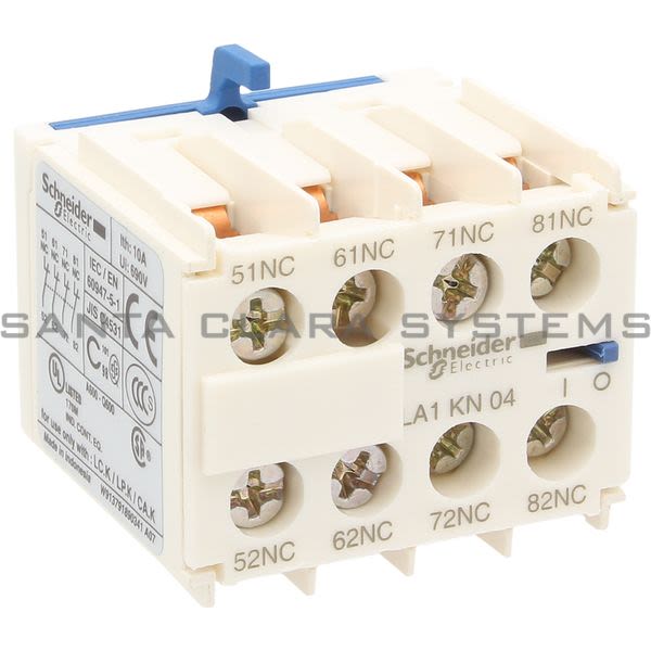 Telemecanique LA1KN04 TeSys K - Auxiliary contact block - 4 NC - screw-clamps terminals Product Image