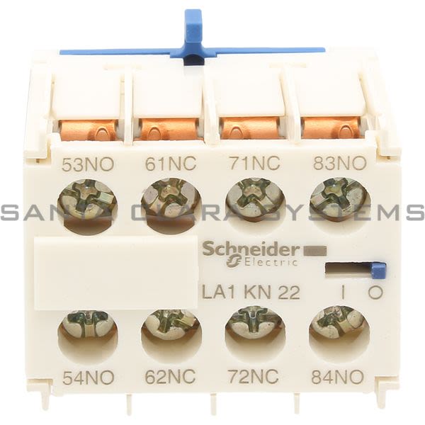 Telemecanique LA1KN22 TeSys K - Auxiliary contact block - 2 NO + 2 NC - screw-clamps terminals Product Image