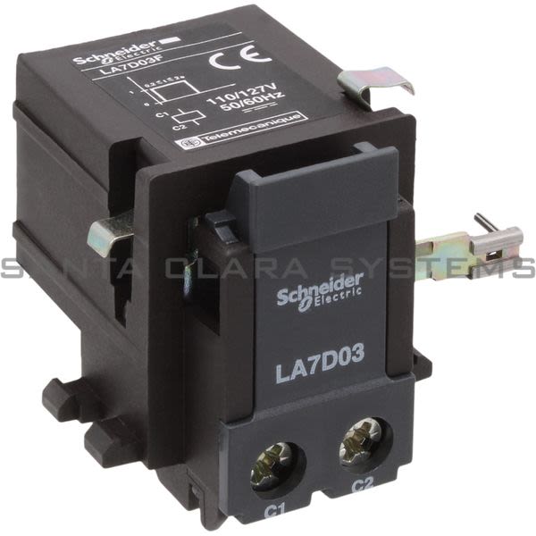 Telemecanique LA7D03F TeSys D thermal overload relays - remote electrical tripping - 110 V DC/AC Product Image
