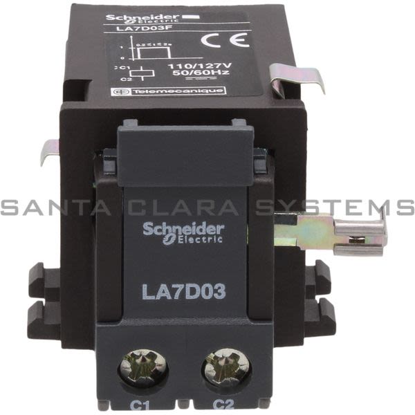 Telemecanique LA7D03F TeSys D thermal overload relays - remote electrical tripping - 110 V DC/AC Product Image