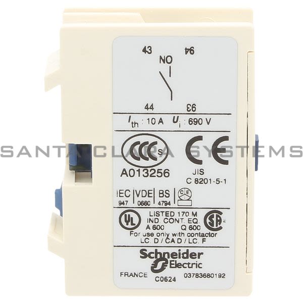 Telemecanique LADN10 Auxiliary Contact Block Product Image
