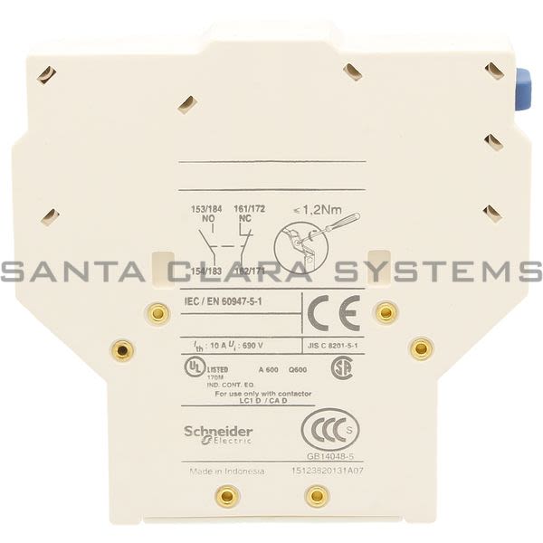 Telemecanique LAD8N11 Auxiliary Contact Block Product Image