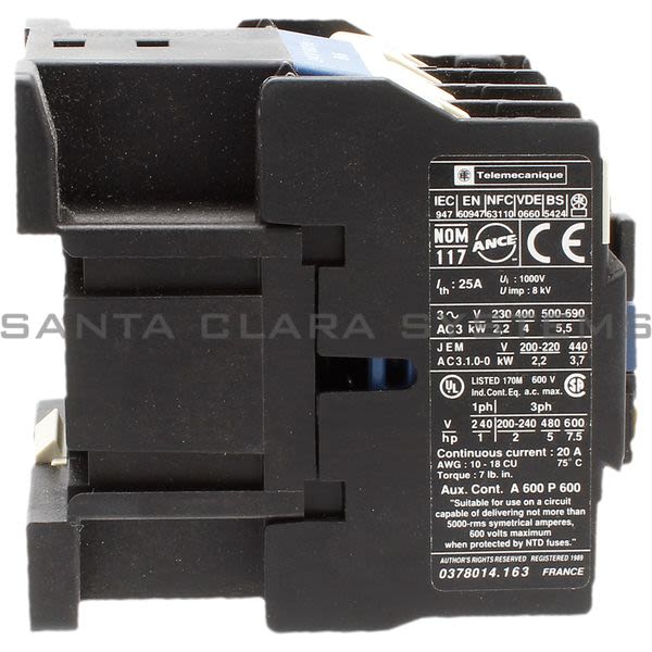 Telemecanique LC1D0901B6 Contactor Product Image