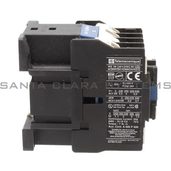 Telemecanique LC1D0901B7 Contactor Product Image