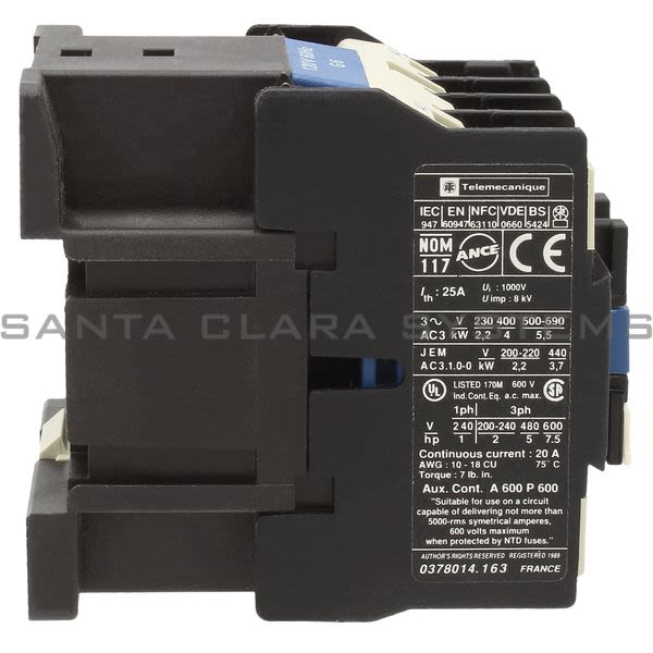 Telemecanique LC1D0910G6 Contactor Product Image
