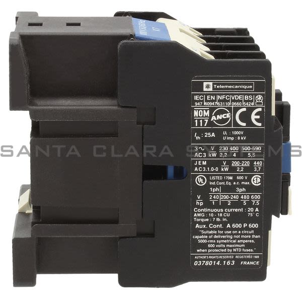 Telemecanique LC1D0910K7 Contactor Product Image