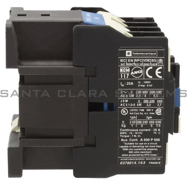 Telemecanique LC1D0910L6 Contactor Product Image