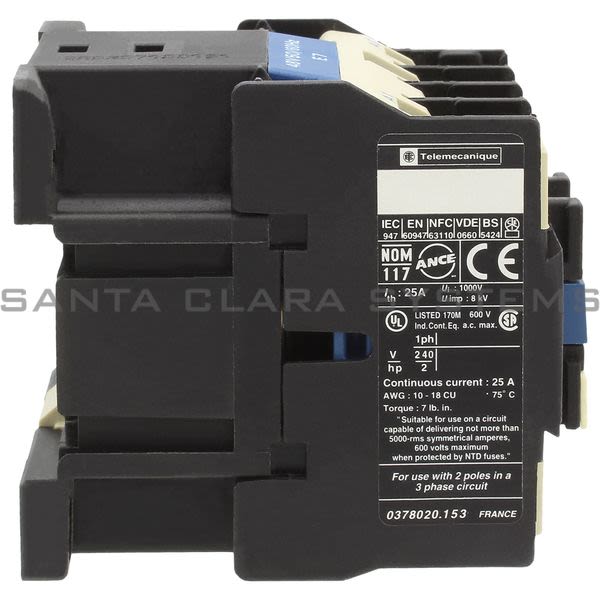 Telemecanique LC1D12008E7 Contactor Product Image