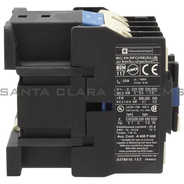 Telemecanique LC1D1210F7 Contactor Product Image