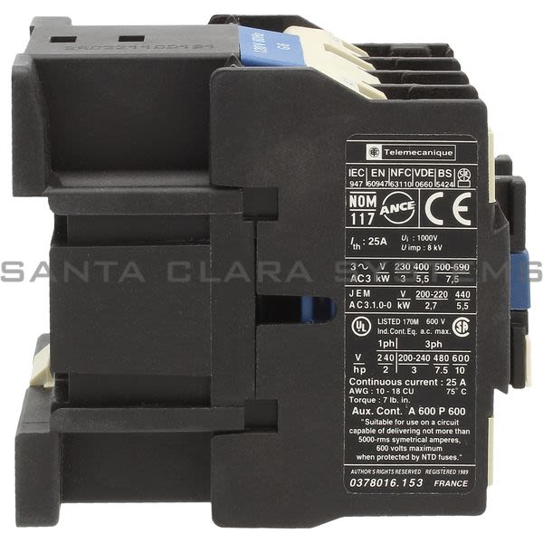 Telemecanique LC1D1210G6 Contactor Product Image