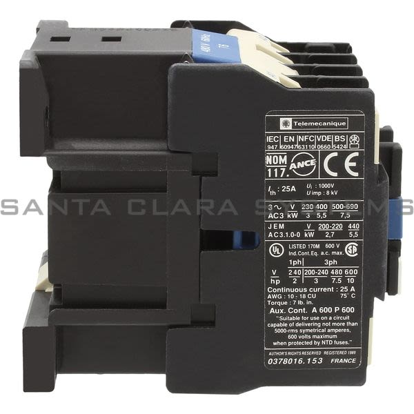 Telemecanique LC1D1210T6 Contactor Product Image