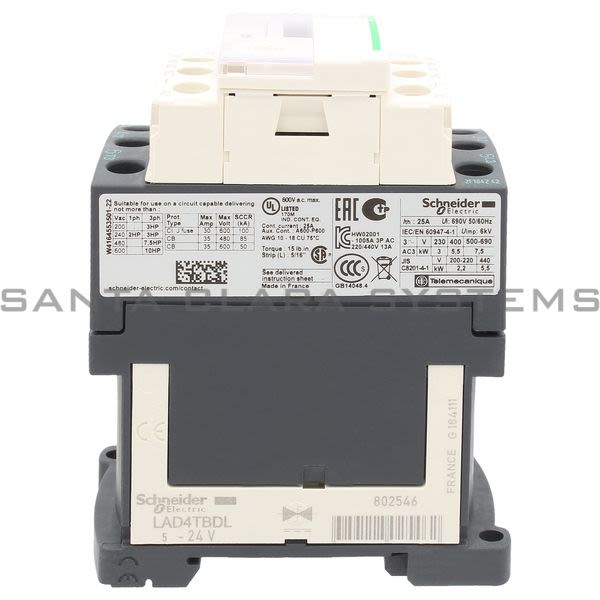 Telemecanique LC1D12BD Contactor Product Image