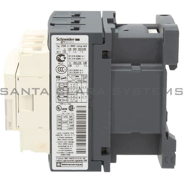 Telemecanique LC1D12T7 Contactor Product Image