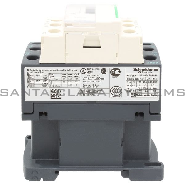 Telemecanique LC1D12V7 Contactor Product Image