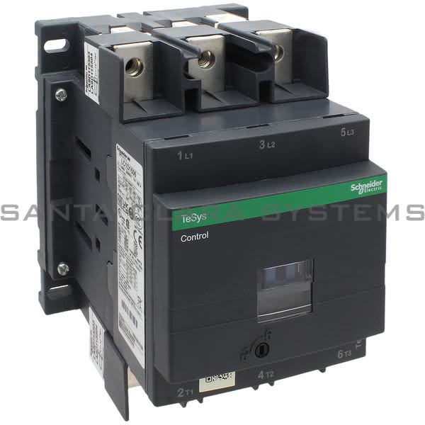 Telemecanique LC1D1506BD TeSys D contactor - 3P(3 NO) - AC-3 - <= 440 V 150 A - 24 V DC standard coil Product Image