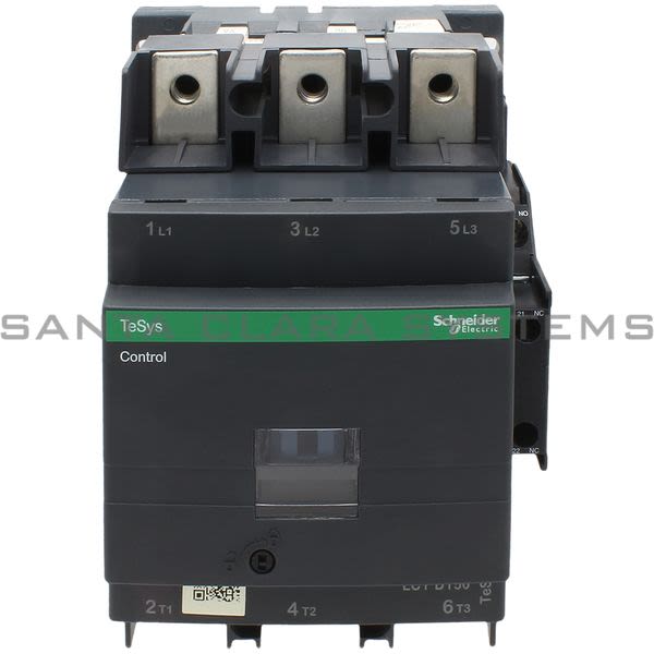 Telemecanique LC1D1506BD TeSys D contactor - 3P(3 NO) - AC-3 - <= 440 V 150 A - 24 V DC standard coil Product Image