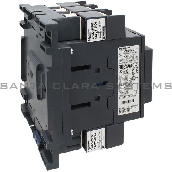 Telemecanique LC1D1506BD TeSys D contactor - 3P(3 NO) - AC-3 - <= 440 V 150 A - 24 V DC standard coil Product Image