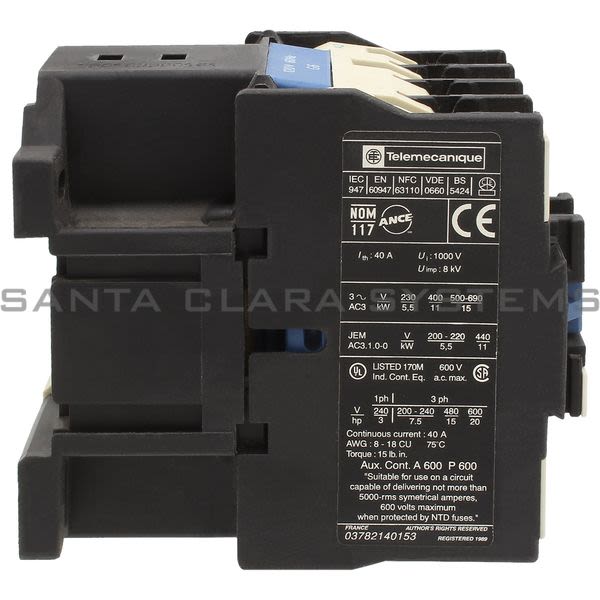 Telemecanique LC1D2501G6 Contactor Product Image