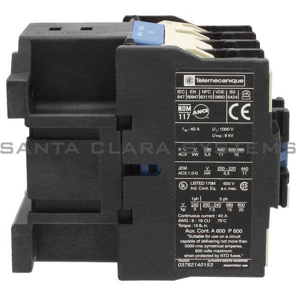 Telemecanique LC1D2510T6 Contactor Product Image