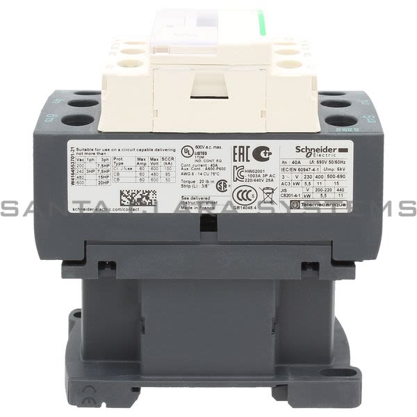 Telemecanique LC1D25M7 Contactor Product Image