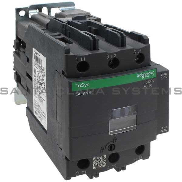 Telemecanique LC1D95F7 TeSys D contactor - 3P(3 NO) - AC-3 - <= 440 V 95 A - 110 V AC 50/60 Hz coil Product Image