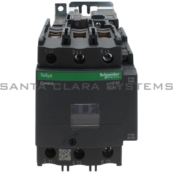 Telemecanique LC1D95F7 TeSys D contactor - 3P(3 NO) - AC-3 - <= 440 V 95 A - 110 V AC 50/60 Hz coil Product Image