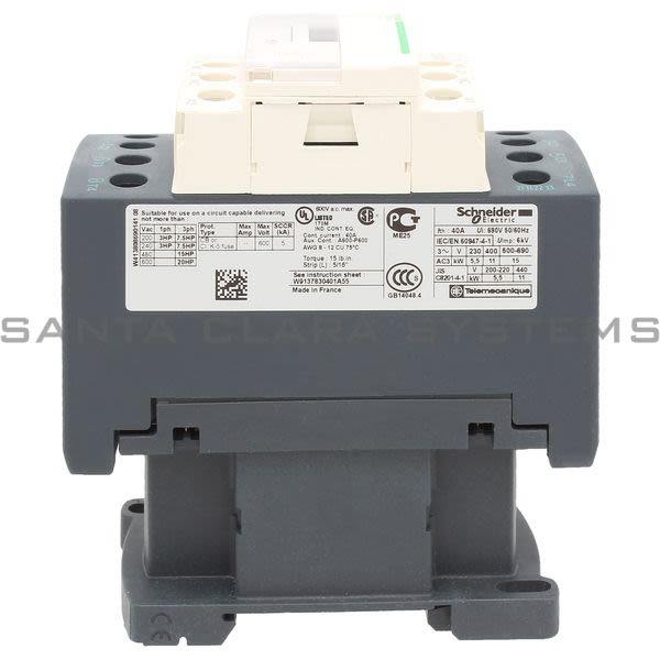 Telemecanique LC1DT40G7 Contactor Product Image