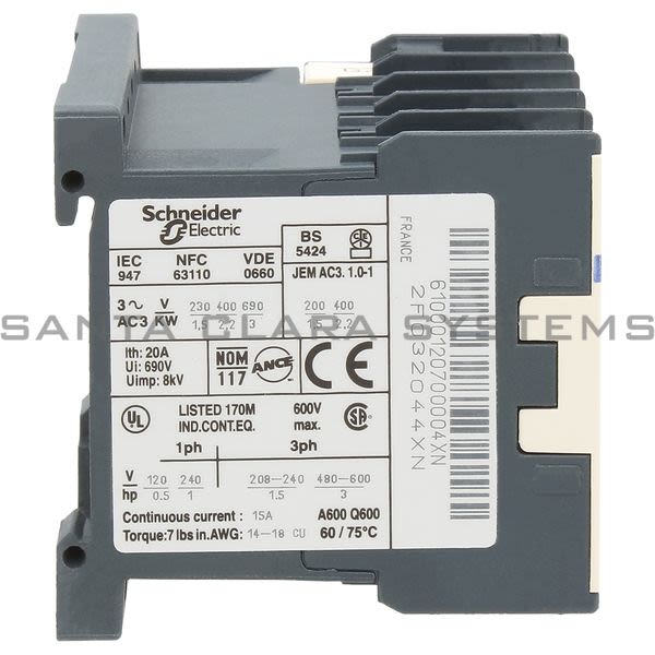 Telemecanique LC1K0610G7 Contactor Product Image