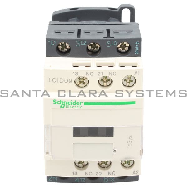 Telemecanique LC1D09B7 TeSys D contactor - 3P(3 NO) - AC-3 - <= 440 V 9 A - 24 V AC coil Product Image