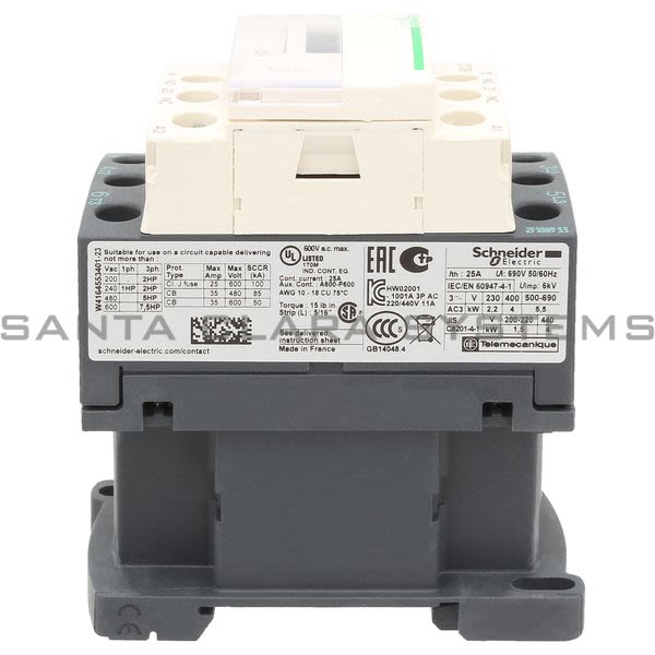 Telemecanique LC1D09K7 Contactor Product Image