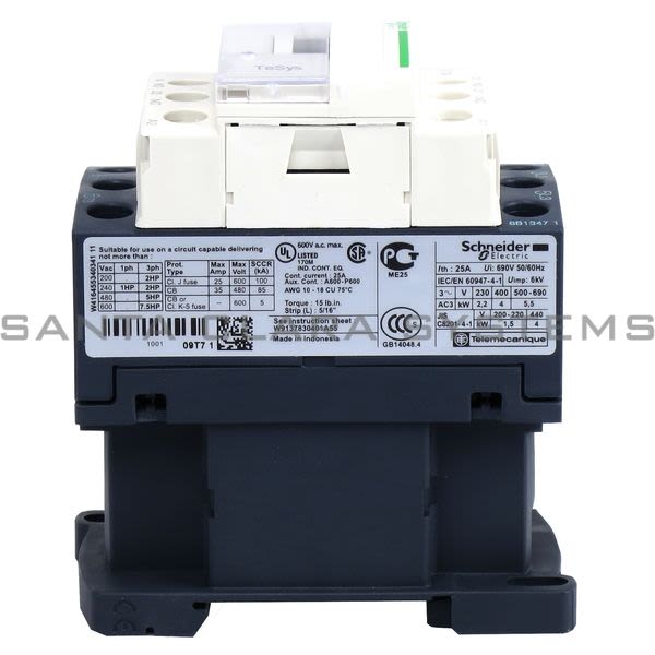 Telemecanique LC1D09T7 Contactor Product Image