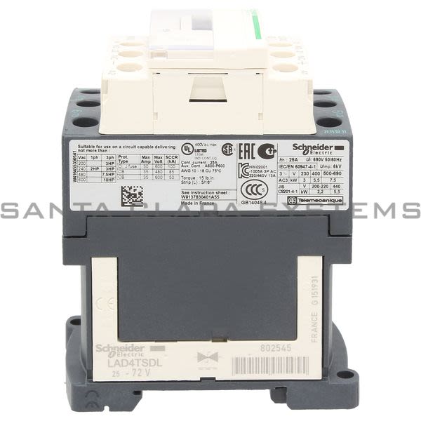 Telemecanique LC1D12ED Contactor Product Image