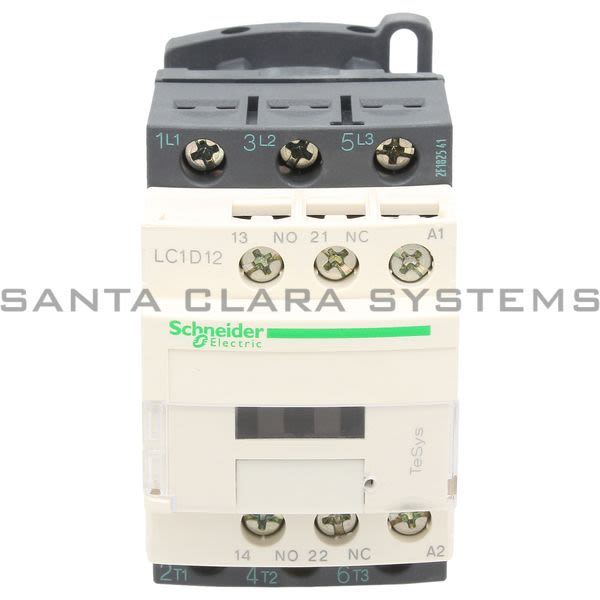 Telemecanique LC1D12F7 TeSys D contactor - 3P(3 NO) - AC-3 - <= 440 V 12 A - 110 V AC coil Product Image