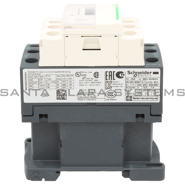 Telemecanique LC1D12M7 Contactor Product Image