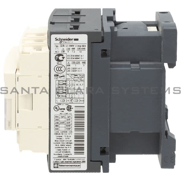 Telemecanique LC1D186B7 Contactor Product Image