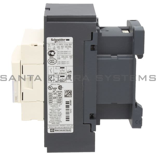 Telemecanique LC1D253B7 Contactor Product Image