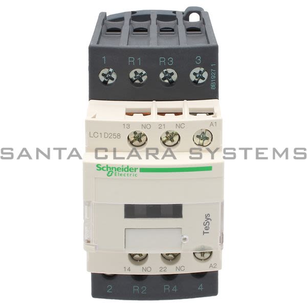Telemecanique LC1D258F7 TeSys D contactor - 4P(2 NO + 2 NC) - AC-1 - <= 440 V 40 A - 110 V AC coil Product Image