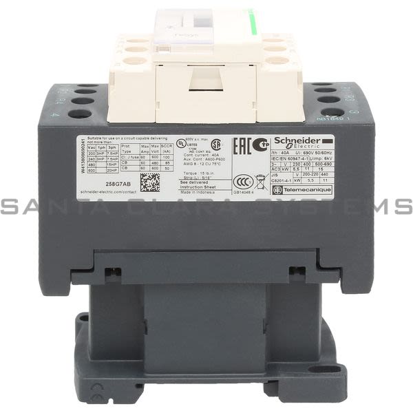 Telemecanique LC1D258G7 Contactor Product Image