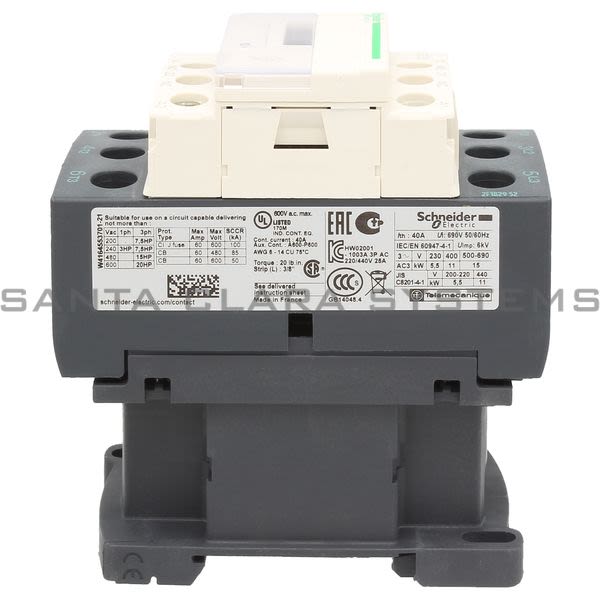 Telemecanique LC1D25D7 Contactor Product Image