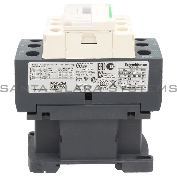 Telemecanique LC1D25P7 Contactor Product Image